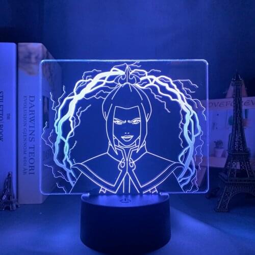 Acrylic Led Night Light Avatar The Last Airbender for Kids Child Bedroom Decor Nightlight Avatar Azula 3d Lamp Gift