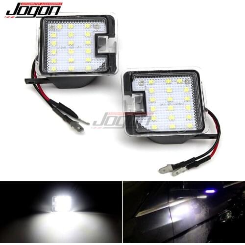 Car LED Puddle light For Ford S-Max 07-14 Kuga C394 08-2012 C-MAX Focus MK3 Escape Mondeo Under Mirror Welcome Lamp Accessories