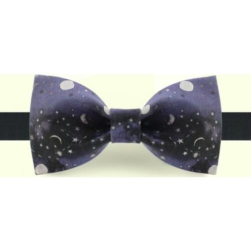 Free shipping 2019 new fashion mens male Original handmade tie printed bow tie banquet party groom dress wedding Tranquil star