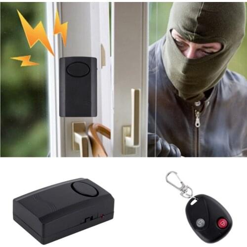 Wireless Vibration Alarm Home Security Motorcycle Car Door Window Anti-Theft Burglar Detector Sensor 120dB Remote Control