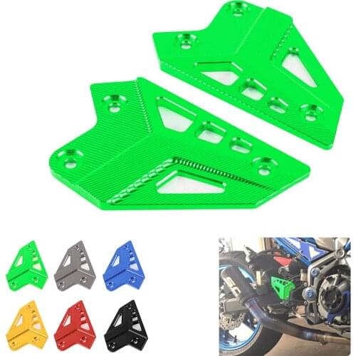 CNC Motorcycle Motorbike Foot Peg Footrest Protector Heel Protective Cover Guard for Kawasaki Z900 2017-2018