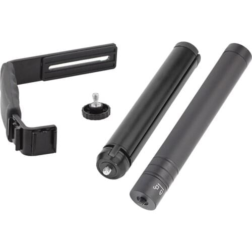 For DJI OM 4 Extension Rod L Shaped Handle Holder Tripod LED Video Light Mount Microphone Bracket for Osmo Mobile 3 2 Stabilizer