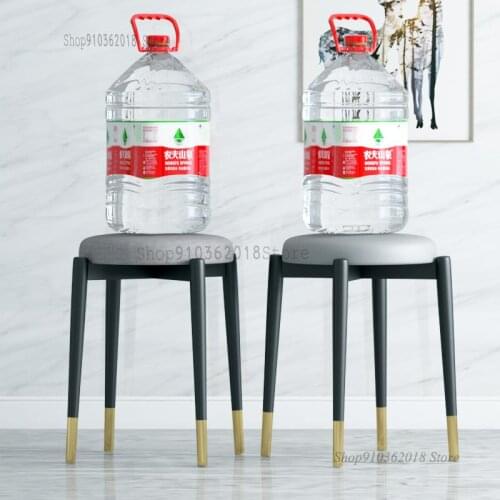 Home Dining Table Stool Round Stool Sofa Bench Nordic Small Stool Light Luxury Net Red Dressing Chair Makeup Stool Simple Ins