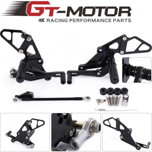 GT Motor -Full CNC aluminum Motorcycle Rear sets Rear Set For YAMAHA MT07 MT-07