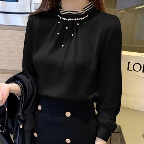 Блузки с воротником стойка MIMCQOOS China At AliExpress