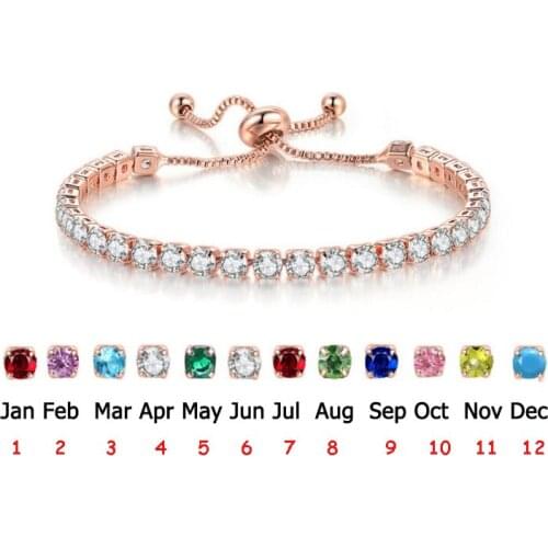 Fashion Adjustable Chain Bracelets For Women Zircon Crystal Tennis Bracelet Sparkling Strand Bracelet Gifts Pulseras Mujer
