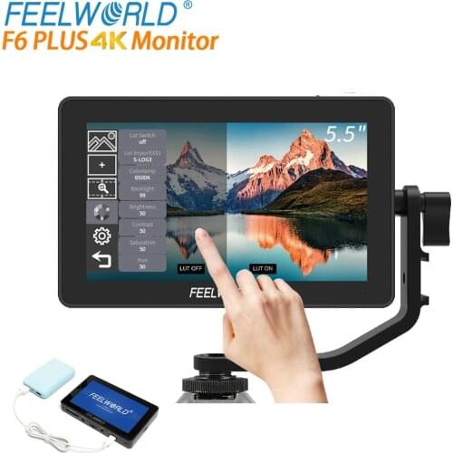 FEELWORLD F6 PLUS 5.5 Portable Monitor on Camera DSLR Field Monitor 1920x1080 Video 4K Studio Camera Photo Feelworld F6 Plus