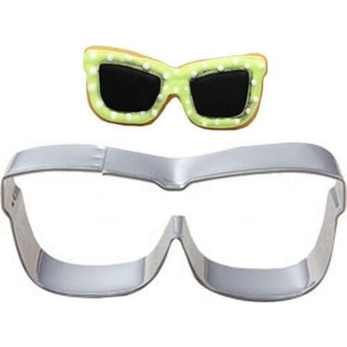 Cartoon Glasses Shape Biscuit Cutting Stereo Stainless Steel DIY Biscuit Mold Baking Tool Glasses Mould