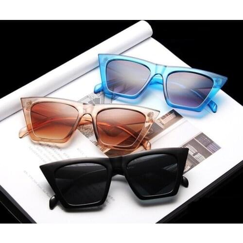 New Sexy Cat Eye Sunglasses European and American Fashion Retro Sunglasses Unique Design Ladies Glasses Fashion Items