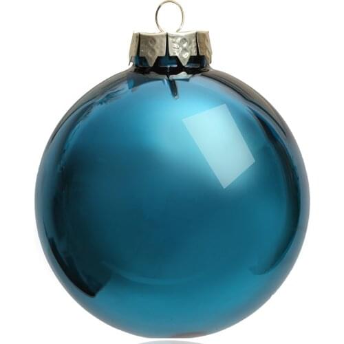 Promotion - 5PCS/PAK, Home Event Party Christmas Xmas Decoration Ornament 80mm Painted Jadeite Glass Bauble Ball - Shiny