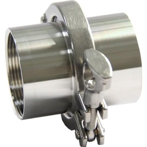 Sanitary SUS304 Stainless Steel Female Thread Tri Clamp Pipe DN8/DN10/DN15/DN20/DN15