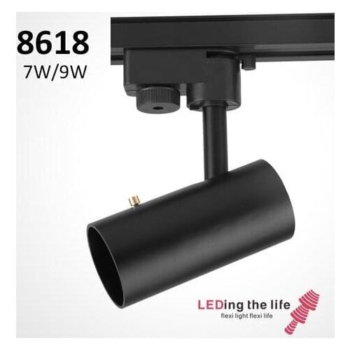 COB LED Track Light Dimmable Focusable Spotlight Ceiling lamp lighting fixture for Clothing Shop Store Catering Musuem lighting