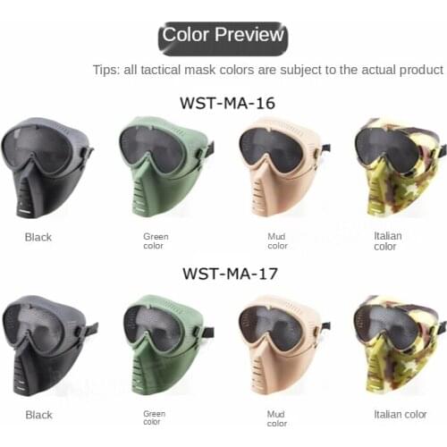 Tactical Face Mask Helmet Protective Steel Goggles Eye Protection for Paintball Hunting