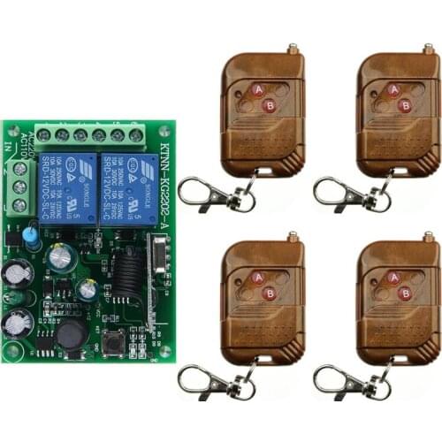 Universal 433mhz AC85V 110V 120V 125V 220V rf wireless remote control lighting/lamp switch transmitter & receiver