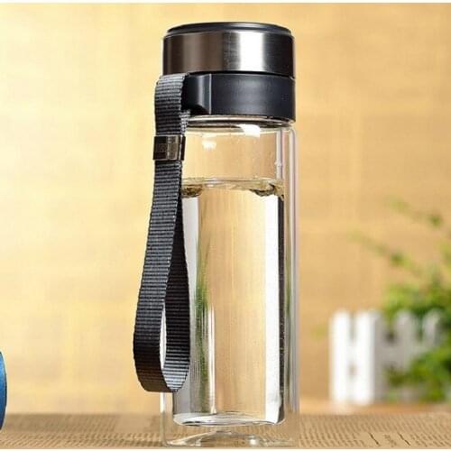 1PC LONGMING HOME New 280ml 320ml leak-proof 500ml double layer glass male womens water kettle cup water pot kettles KD 1460