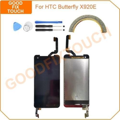 10pcs 5.0" LCD Screen For HTC X920E LCD Display Touch Screen Digitizer Assembly For HTC Butterfly X920E X920D Replacement Part
