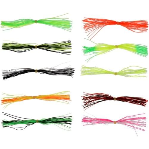 10 Packs With 30 Pcs. Silicone Rubber Bands 12.3cm Fly Tying Cord