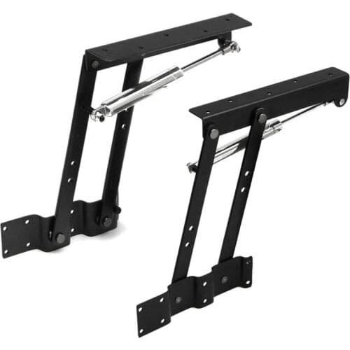 2pcs Folding Spring Tea Table Hinge Furniture Lift Up Top Mechanism Hardware Lifting Rack Shelf For Coffee Computer Table