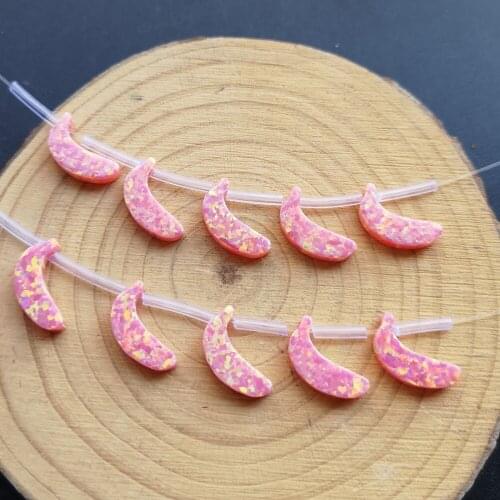20pcs/lot 7x12mm Synthetic Banana Opal stone for DIY Jewelry Necklace Created Banana Opal for Bracelet