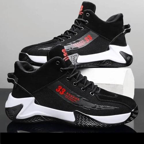 2021 Brand Sneakers Men Air Cushion Basketball Shoes Retro Women Breathable Mesh leather sports Shoes Male Low-top shoes