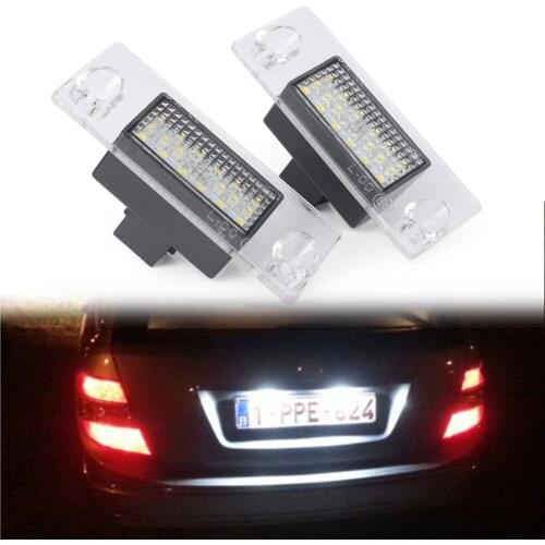 2x Car License Number Plate Light Lamp Error Free White LED Lights For Audi A4 B5 1995 1996 1997 1998 1999 2000 2001