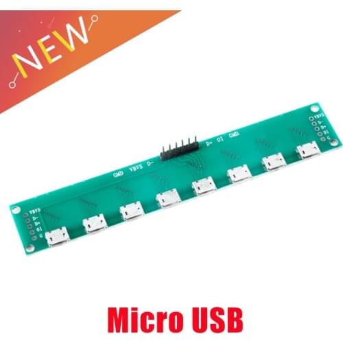 5P Micro USB Female Head A Connector 2.54mm PCB Converter Adapter Breakout USB data cable female test inspection extension board
