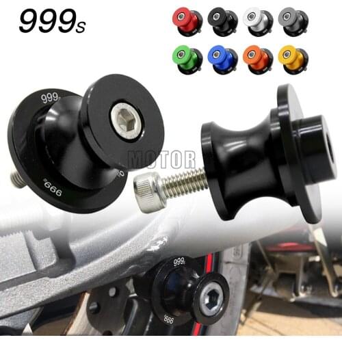 8MM CNC Motorcycle Motorbike Rear Swingarm Sliders Spools Stand Screws Swing Arm Protector For Ducati 999/999R/999S 2005 2006 M8