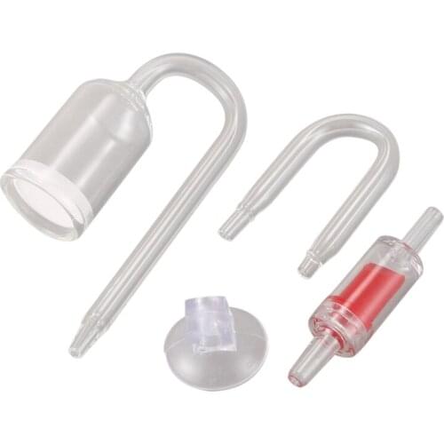 Aquarium Glass Plant Co2 Diffuser U Shape Tube Set for Plant Fertilizer Fish