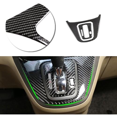 Car Carbon Fiber Center Control Gear Shift Panel Frame Cover Sticker Trim For Honda CRV 2007 2008 2009 2010 2011