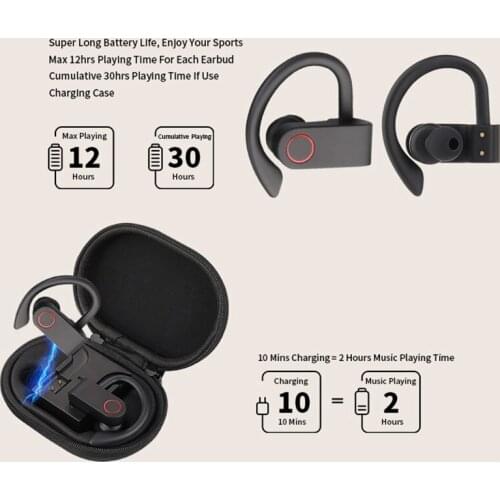 TWS Bluetooth Wireless Earphone 5.0 Earbuds Waterproof Stereo Music Headset Power Bank whit mic gamer earbuds