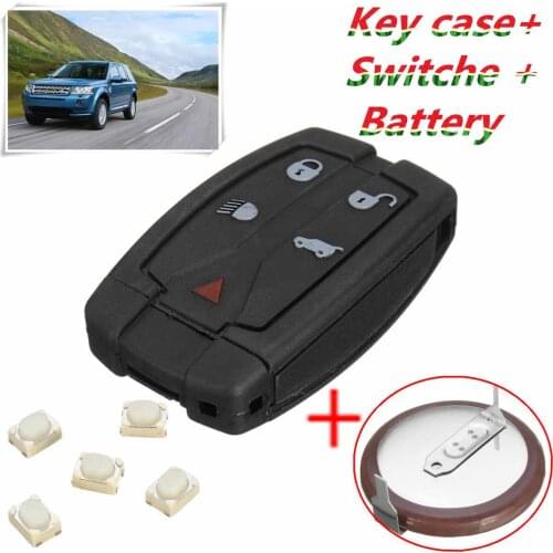 5 Button Remote Key Case/ Recase/ Battery Repair Kit car key For Land Rover Freelander 2