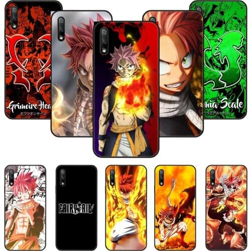 Phone Case For Huawei Honor 9X 10 9 20 8X 8A 8S 7X 7A i A Pro Play Lite Black Cover Shell Fashion Etui Art Back FAIRY TAIL