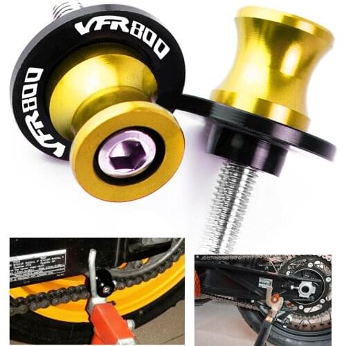 For Honda VFR 800 VFR800 1998 1999 2000 2001 Motorcycle CNC Swingarm Sliders Spools Paddock Stand Bobbins Swing Arm