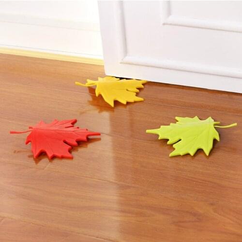 1 pc Beautiful Maple Leaf Style Door Stopper Home Decoration Baby Children Finger Safety Doorstop