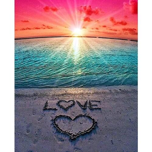 GATYZTORY Full Drill Scenery Diamond Painting Rhinestone Kits Flower Cross Stitch Mosaic Art Handmade Gift Home Decor