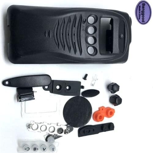 Set Front Panel Cover Case Housing Shell with Volume Channel Knobs for Kenwood TK3217 TK3212 TK2212 TK2217 TK-3217 TK-2217 Radio