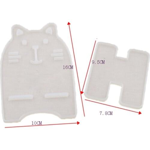Cute Bear Car Eabbit Shape Mobile Phone Stand Silicone Resin Mold Phone Holder Epoxy Resin Phone Bracket Mold Craft Tool 97QE