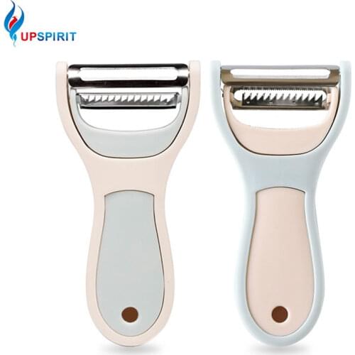 Upspirit Stainless Steel 2in1 Y Shape Julienne Peeler Multifunction Sharp Peeler Vegetable Fruit Parer Cutter Home Kitchen Tool