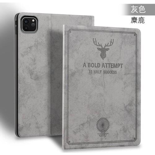 Fashion PU Leather Cases For New Ipad Pro 11 Case 2020 Smart Sleep/Wake Up Flip Tablet Protective Shell Stand Cover Funda+pen