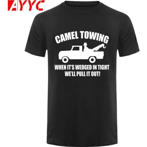 AYYC T Shirt Tshirt Camel Towing Novelty Funny Creative Mens T Shirt T Shirt Men New Short Sleeve O Neck Cotton Casual Top Tee