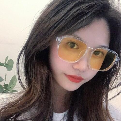 New Fashion Retro Square Women Sunglasses Trendy Men Brand Design Classic Plastic Frame Unisex Luxury Sun Glasses UV400