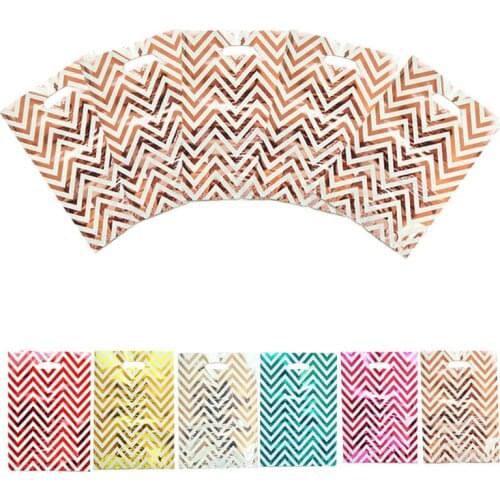 New Silver Bronzing Ripple Disposable Tableware Plate Napkin Cups Wedding Baby Shower Favor Party Carnival Adults Decor Supplies