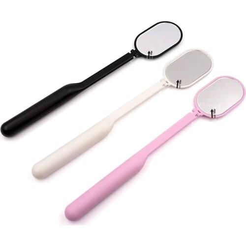 New Magnifying Checking Eyelash Extension Grafting Mirror acrylic Handle Plastic Mouth Oral Teeth Care Eyelashes Makeup Tool
