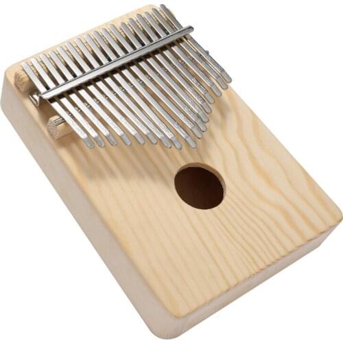 17 Keys Kalimba Thumb Piano Simple Assembly Handwork DIY Kit Wood Fingers 10 Keys Thumb Piano for Kids Musical Instruments Gifts