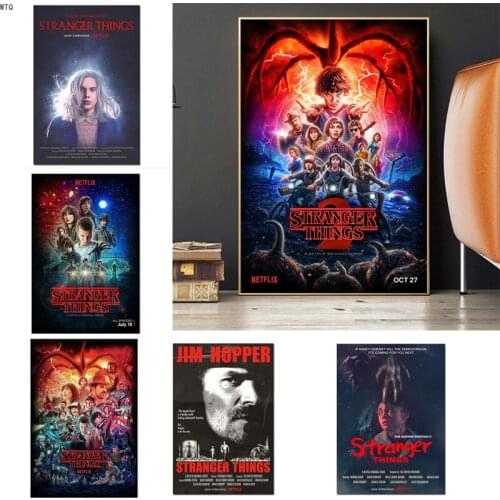 Stranger Things Poster Season 3 Characters Canvas Painting Movie Posters and Prints Wall Art Picture for Kids Room Decor Cuadros