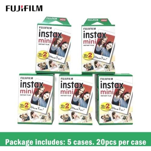 Fujifilm instax mini8 FILM 100 sheet Fuji instsnt photo Stickers for mini8 mini9 7s 25 50s 90 Instant Camera Paper