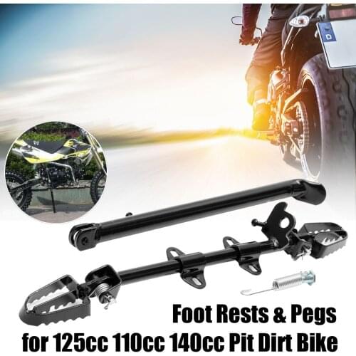Motorcycle Pit Dirt Bike Universal Side Foot Peg Foot Peg Rest Mount Rest Kickstand 110cc 125cc 140cc Footrests Footpegs Rest