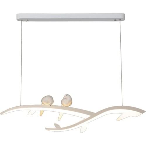 Bird pendant light White Led hanging light kitchen fixture in bedroom suspension lights bedside dining room Modern light fixture