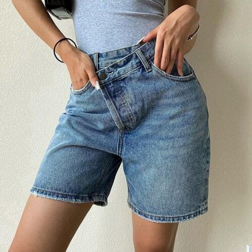 Womens Shorts Female Denim Sexy High Waist Jeans Undefined Streetwear Vintage Washed Fashion Indie Aesthetic Denim Shorts