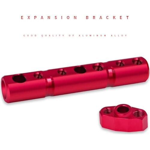 1Set Universal Motorcycle Aluminium mutifunctional Bar rearview mirror Extender Bracket Adapter Holder Clamp Handlebar Stand